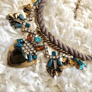 Colorful gem necklace
